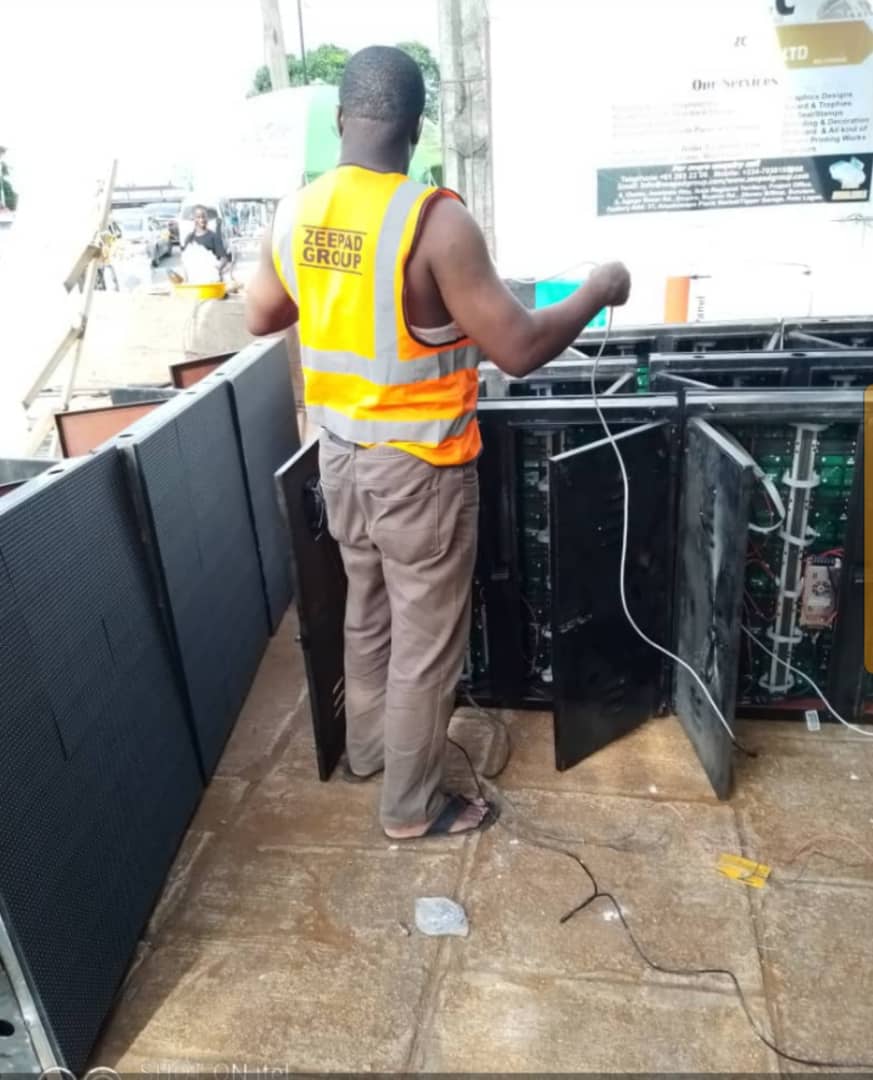 Fabricated for LED Screen Digital billboards in Jabi Abuja